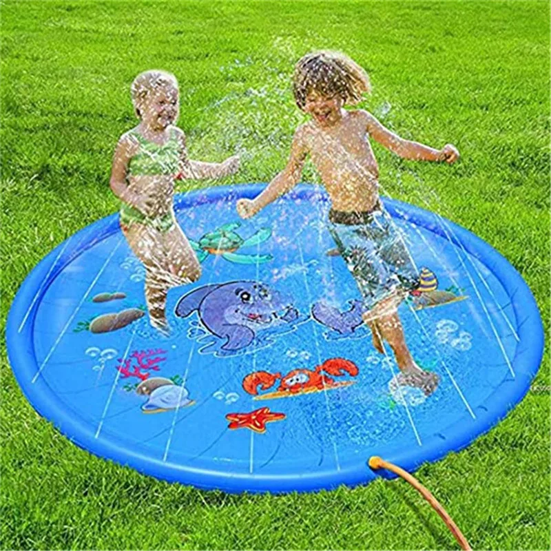 170 см детский надувной водный спрей коврик круглый всплеск игровой бассейн
