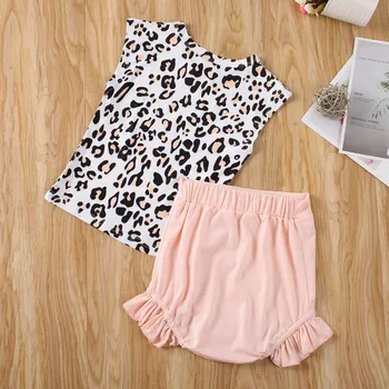 Fashion Baby Girls Clothing Sets Summer Thin Cool Sleeveless Leopard Casual T-shirt Tops+Shorts Suits Kids Infant Costume Set
Fashion Baby Girls Clothing Sets Summer Thin Cool Sleeveless Leopard Casual T-shirt Tops+Shorts Suits Kids Infant Costume Set