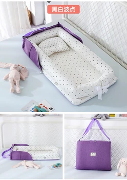 Portable bed, middle bed, back can be stored, isolation, protection, removable and washable, shaped pillow case, newborn cotton 
Portable bed, middle bed, back can be stored, isolation, protection, removable and washable, shaped pillow case, newborn cotton