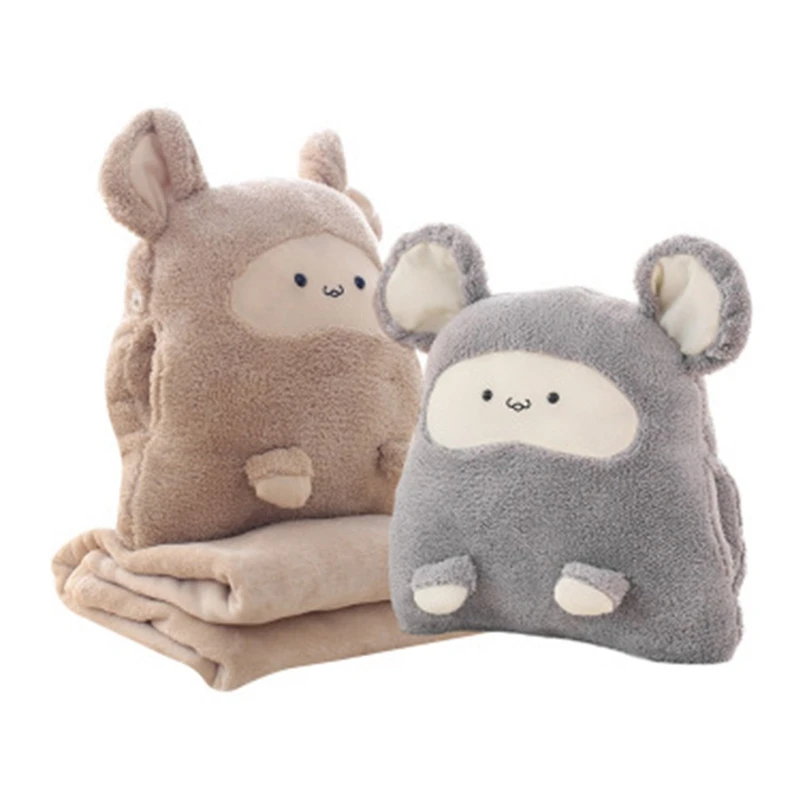 Cute Cartoon Mouse Car Pillow Conditioning Blanket Dual-Purpose Warm Hand Waist Back Rest Sofa Cushion Quilt For Home Office
Cute Cartoon Mouse Car Pillow Conditioning Blanket Dual-Purpose Warm Hand Waist Back Rest Sofa Cushion Quilt For Home Office