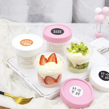 10pcs Creative ice cream box with lid net red yogurt pudding dessert packaging box mousse sawdust cake pastry cup with lid 100ml
10pcs Creative ice cream box with lid net red yogurt pudding dessert packaging box mousse sawdust cake pastry cup with lid 100ml