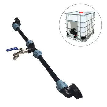 IBC Tank Tap Adapter IBC Tank Thread Faucet With 1 Tube And 2 Curved Connectors Home Garden Irrigation Water Connector
IBC Tank Tap Adapter IBC Tank Thread Faucet With 1 Tube And 2 Curved Connectors Home Garden Irrigation Water Connector
