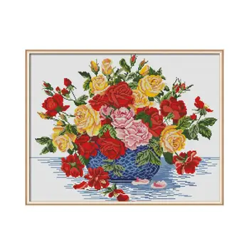 Roses In Blue Vase Cross Stitch Diamond Painting Full Square Diamond Embroidery Icons Picture of Rhinestones Mosaic Home Decor
Roses In Blue Vase Cross Stitch Diamond Painting Full Square Diamond Embroidery Icons Picture of Rhinestones Mosaic Home Decor