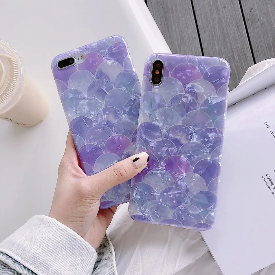 For iPhone 7 Plus XR X XS Max Case Shell Purple Qlitter Fish Scale Phone Case For iPhone 8 Plus 6 6s Soft Silicone TPU Cover
For iPhone 7 Plus XR X XS Max Case Shell Purple Qlitter Fish Scale Phone Case For iPhone 8 Plus 6 6s Soft Silicone TPU Cover