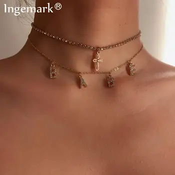 Punk Kpop Crystal BABE Letter Choker Necklace Collares Multi Layer Rhinestones Cross Jesus Pendant Chain Necklace Women Jewelry
Punk Kpop Crystal BABE Letter Choker Necklace Collares Multi Layer Rhinestones Cross Jesus Pendant Chain Necklace Women Jewelry