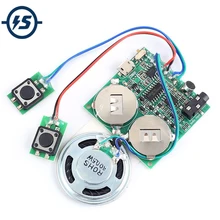 Voice Music Recording Board Greeting Card Chip 8 Minutes Audio Recording DIY Gift Box Voice Module Sound Card Button Control
Voice Music Recording Board Greeting Card Chip 8 Minutes Audio Recording DIY Gift Box Voice Module Sound Card Button Control