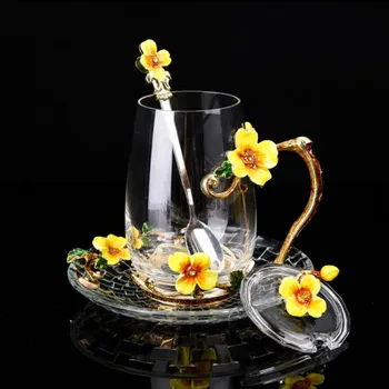 NEW ENAMEL GLASS CUP MUG FOR COFFEE FLOWER TEA GLASS CUPS WITH SPOON HOME DRINKWARE PERFECT WEDDING GIFT FOR SUMMER TEA MUG SET
NEW ENAMEL GLASS CUP MUG FOR COFFEE FLOWER TEA GLASS CUPS WITH SPOON HOME DRINKWARE PERFECT WEDDING GIFT FOR SUMMER TEA MUG SET