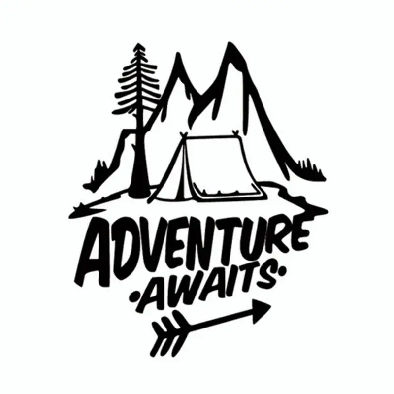 20CM*18CM ADVENTURE AWAITS A Camping Greatested Vinyl Car Sticker Beautiful Window Decal
20CM*18CM ADVENTURE AWAITS A Camping Greatested Vinyl Car Sticker Beautiful Window Decal