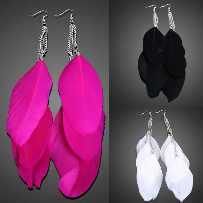 2019Women Long Tassel Handmade Drop Dangle Earrings Pair of Feather Drop Earrings Boho Jewelry Gift forEarring
2019Women Long Tassel Handmade Drop Dangle Earrings Pair of Feather Drop Earrings Boho Jewelry Gift forEarring
