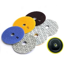 4Pcs 4'' 100mm Diamond Polishing Pad Wet/Dry 3 Step Set Renovate Granite Concrete Marble Engineered Stone Grinding Abrasive Tool
4Pcs 4'' 100mm Diamond Polishing Pad Wet/Dry 3 Step Set Renovate Granite Concrete Marble Engineered Stone Grinding Abrasive Tool