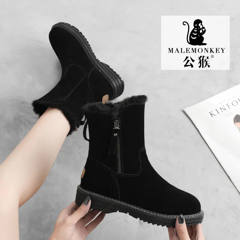 Males Snow Boots Women's 2019 Winter New Style Flat Flat Heel Short Boots Brushed And Thick Network Kapok Shoes
Males Snow Boots Women's 2019 Winter New Style Flat Flat Heel Short Boots Brushed And Thick Network Kapok Shoes
