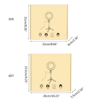 Tripod Mount 3.6” 4.7” Dimmable LED Ring Vlogging Selfie Photography Video Light
Tripod Mount 3.6” 4.7” Dimmable LED Ring Vlogging Selfie Photography Video Light