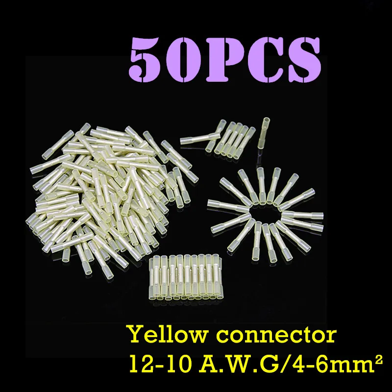 50PCS Heat Shrink Butt Terminals Red Waterproof Fully Insulated Seal Butt12-18 AWG Electrical Wire Crimp Terminal Connectors
50PCS Heat Shrink Butt Terminals Red Waterproof Fully Insulated Seal Butt12-18 AWG Electrical Wire Crimp Terminal Connectors