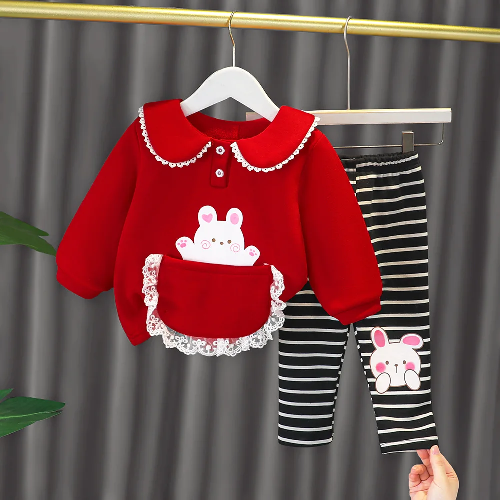 Toddler Top Pants Suit for Girl Autumn Winter Long Sleeved Children Clothing Set Girls Cartoon Shirt Trousers Two-piece Outfits
Toddler Top Pants Suit for Girl Autumn Winter Long Sleeved Children Clothing Set Girls Cartoon Shirt Trousers Two-piece Outfits