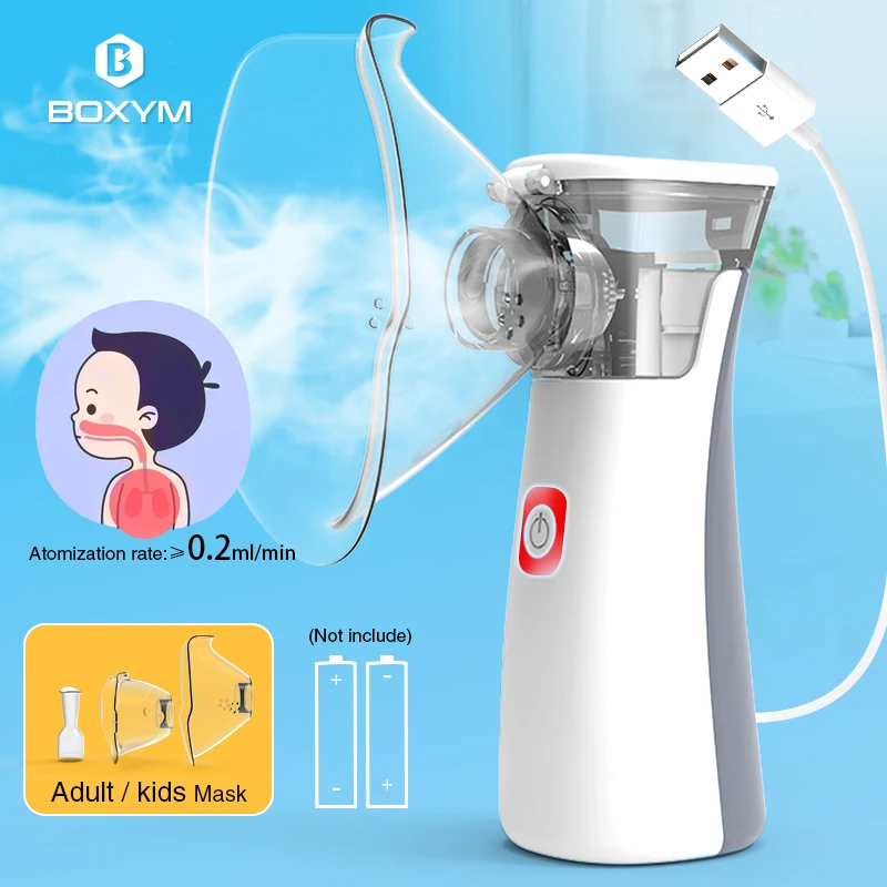 BOXYM Portable Nebulizer Handheld Medical equipment Asthma portatil inhaler Atomizer inhalator for kids mini nebulizador
BOXYM Portable Nebulizer Handheld Medical equipment Asthma portatil inhaler Atomizer inhalator for kids mini nebulizador