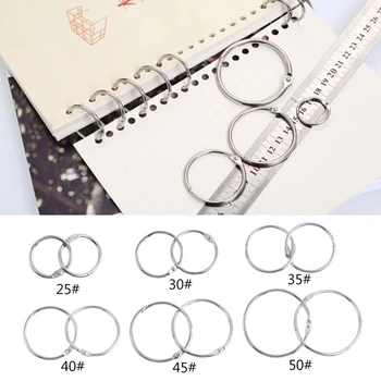 Metal Loose Leaf Book Binder Hoop Ring Multifunctional Keychain Circle DIY Album
Metal Loose Leaf Book Binder Hoop Ring Multifunctional Keychain Circle DIY Album
