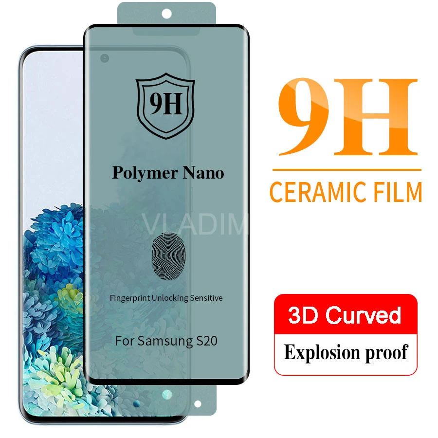 Защитное стекло для Samsung Galaxy S21 S20 Ultra S10 S9 S8 Note 20 8 9 10 Plus | Мобильные телефоны и