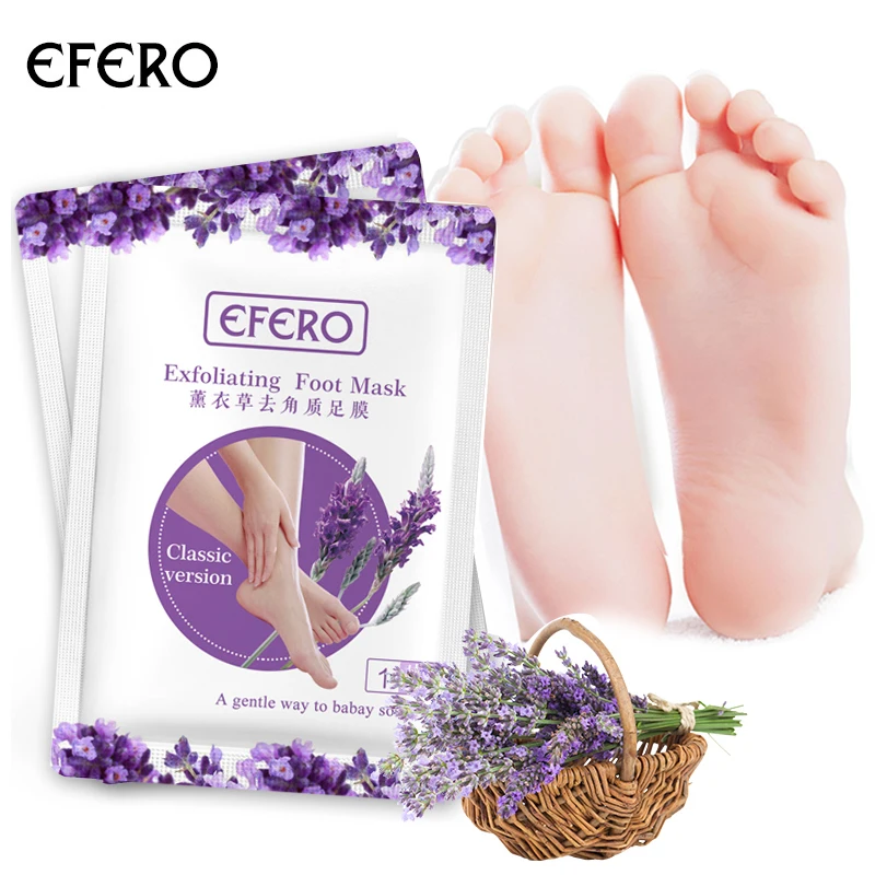 Efero отшелушивающая маска для ног пилинг омертвевшей кожи носки педикюра крем