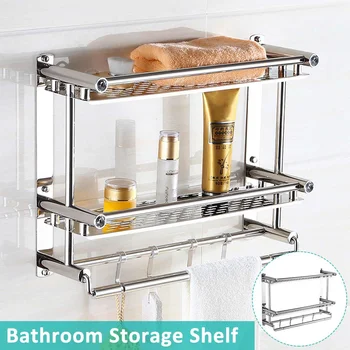 Bathroom Shelf Metal Shelf Storage Rack Stainless Steel Punch-Free Firm Shower Kitchen Fitted Wall Storage Organizer Rack
Bathroom Shelf Metal Shelf Storage Rack Stainless Steel Punch-Free Firm Shower Kitchen Fitted Wall Storage Organizer Rack