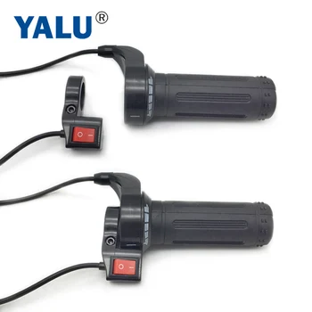 EBike Twist Throttle 24V 36V 48V Universal Hall Gas Knob with Power Switch for Handlebar Grip Gasgriff Electric Bicycle Scooter
EBike Twist Throttle 24V 36V 48V Universal Hall Gas Knob with Power Switch for Handlebar Grip Gasgriff Electric Bicycle Scooter