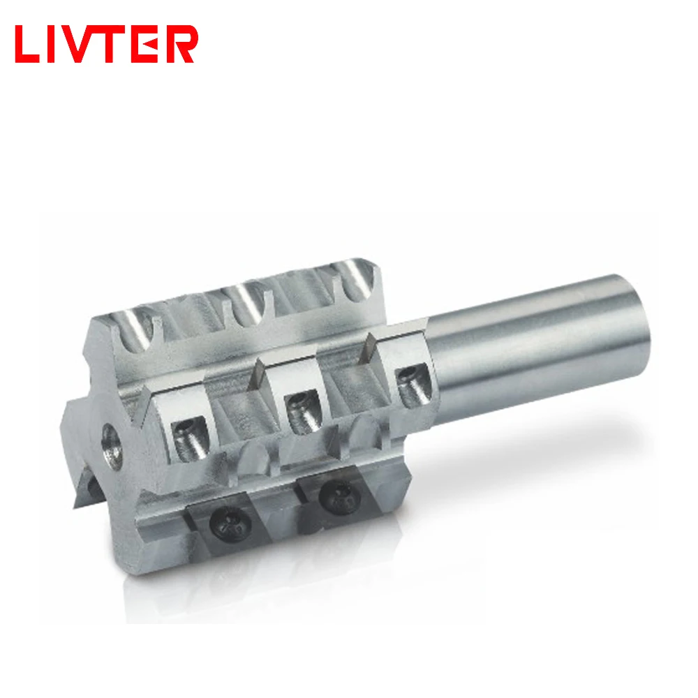 Alloy Cutterhead Sprial Planing Cutter Head for cutting spiral gong milling machines,tenon machines,CNC machining centers 4T/6T
Alloy Cutterhead Sprial Planing Cutter Head for cutting spiral gong milling machines,tenon machines,CNC machining centers 4T/6T