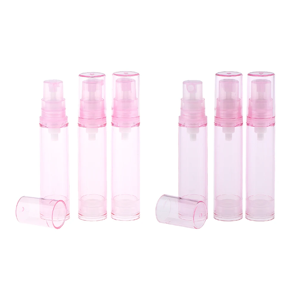 6Pcs Empty Airless Pump Spray Bottles Containers For Lotion Serum Cream 10ml 6Pcs Empty Airless Pump Spray Bottles Containers For Lotion Serum Cream 10ml