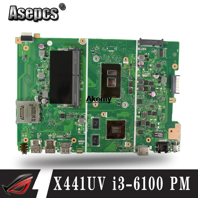X441UV материнская плата для ноутбука For Asus X441U F441U A441U X441UVK ноутбуков оригинальная