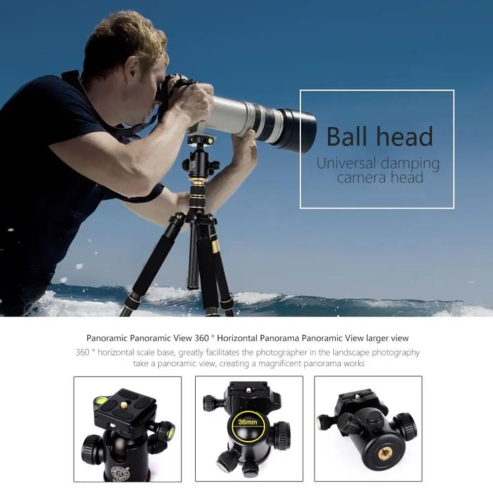 Q666C Portable Carbon Fiber Tripod Traveling Tripod For Camera Ball Head Digital Camera Tripod 5-section Center Column
Q666C Portable Carbon Fiber Tripod Traveling Tripod For Camera Ball Head Digital Camera Tripod 5-section Center Column