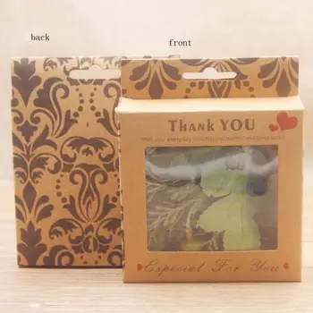 10x10x2.5cm 50pcs Fashion newThank you with love clear window box brown color beautiful shape usd for wedding party / hung candy 
10x10x2.5cm 50pcs Fashion newThank you with love clear window box brown color beautiful shape usd for wedding party / hung candy