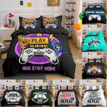 3D Games Comforter Cover Gamepad Bedding Set for Boys Kids Video Modern Gamer Console Quilt
3D Games Comforter Cover Gamepad Bedding Set for Boys Kids Video Modern Gamer Console Quilt