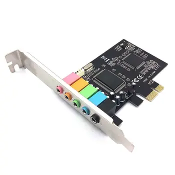 PCI-E Sound Card 5.1Channels CMI8738 Express Sound Card for PC Computer Extension Card
PCI-E Sound Card 5.1Channels CMI8738 Express Sound Card for PC Computer Extension Card