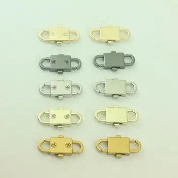 공장 도매 수하물 핸드백 하드웨어 액세서리 새로운 양방향 체인 조정 짧은 금속 후크, (10 개/몫)