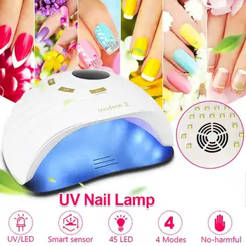 45LED Nail Dryer Lamp UV LED 10/30/60/99s Smart Timer Infrared Sensor Nail Gel Drying Polishing Machine Nail Art Tools
45LED Nail Dryer Lamp UV LED 10/30/60/99s Smart Timer Infrared Sensor Nail Gel Drying Polishing Machine Nail Art Tools