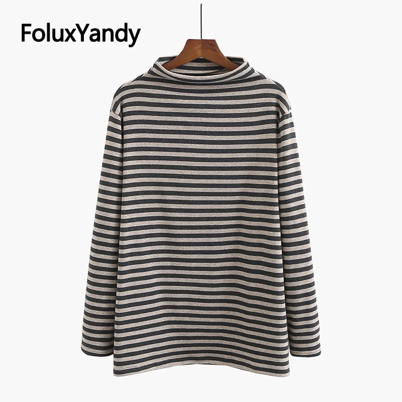 Striped Women's T-Shirt Basic Tops Plus Size XXXL 4XL Casual Turtleneck Tops Long Sleeve T-Shirts KKFY5149
Striped Women's T-Shirt Basic Tops Plus Size XXXL 4XL Casual Turtleneck Tops Long Sleeve T-Shirts KKFY5149