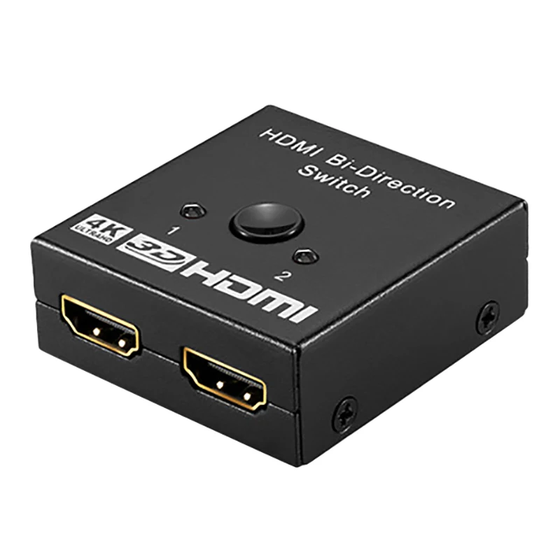 HDMI Splitter Switch, One Point Two Bidirectional Switch 2 in 1 Out TV 2 in 1 Display Set-Top Box Distributor
HDMI Splitter Switch, One Point Two Bidirectional Switch 2 in 1 Out TV 2 in 1 Display Set-Top Box Distributor