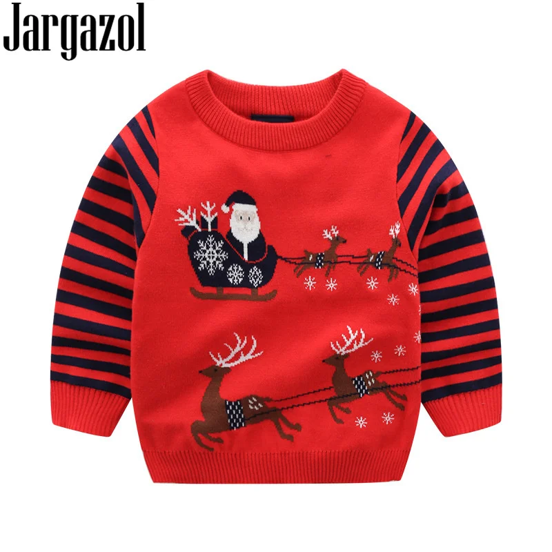 Jargazol Autumn Kids Sweaters Christmas Deer Snow Embroidery Winter Baby Boy Tops Girls Sweater Costume Stripes Knit Outfits
Jargazol Autumn Kids Sweaters Christmas Deer Snow Embroidery Winter Baby Boy Tops Girls Sweater Costume Stripes Knit Outfits