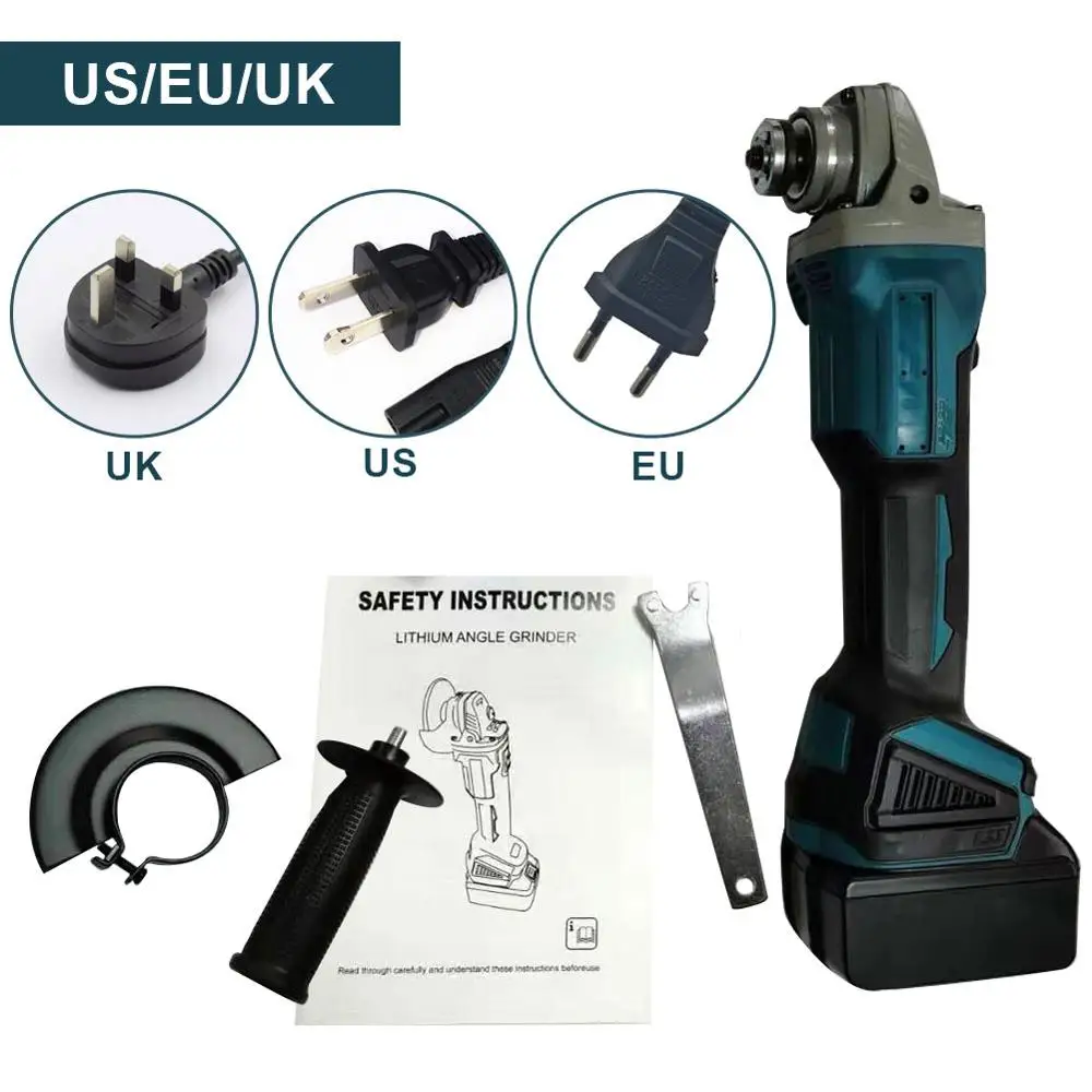 100mm Brushless Cordless Angle Grinder Lithium-Ion Battery Brushless Cut off Tool with Handle Dust Shield Wrench Charger Battery
100mm Brushless Cordless Angle Grinder Lithium-Ion Battery Brushless Cut off Tool with Handle Dust Shield Wrench Charger Battery