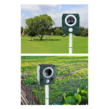 Outdoor Repeller Solar Powered Motion Sensor Waterproof Repellent to Keep Farm Garden Safe HVR88
Outdoor Repeller Solar Powered Motion Sensor Waterproof Repellent to Keep Farm Garden Safe HVR88
