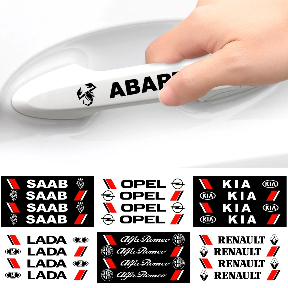 4Pcs Car Styling Fashion Creative Car Door Handle Decals Design Stickers Vinyls Decals For Audi Nissan Skoda Mitsubishi BMW Ford
4Pcs Car Styling Fashion Creative Car Door Handle Decals Design Stickers Vinyls Decals For Audi Nissan Skoda Mitsubishi BMW Ford