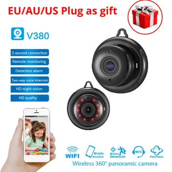 Home Security V380 2.1mm Lens 960P Wireless Mini WIFI Night Vision Smart IP Camera Auto Onvif Monitor Baby Monitor Surveillance
Home Security V380 2.1mm Lens 960P Wireless Mini WIFI Night Vision Smart IP Camera Auto Onvif Monitor Baby Monitor Surveillance