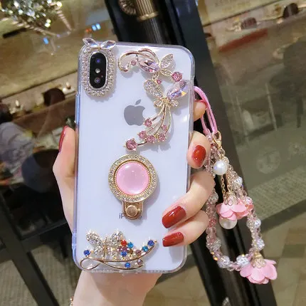 luxury Butterfly and gem Ring Holder Stand Diamond Flower Case Cover For Huawei P30 P20 P10 P9 P8 LiTE PLUS Mate10 20 Pro Lite
luxury Butterfly and gem Ring Holder Stand Diamond Flower Case Cover For Huawei P30 P20 P10 P9 P8 LiTE PLUS Mate10 20 Pro Lite