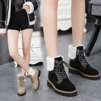 Women's Fashion Snow Boots and Fur One-piece Winter Warm Martin Boots and Velvet British Style Short Boots Work Boots
Women's Fashion Snow Boots and Fur One-piece Winter Warm Martin Boots and Velvet British Style Short Boots Work Boots