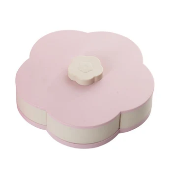 Flower Shape Rotating Lid Candy Box Creative Rotary Switch Storage Plate Home Snacks Partition Organizer Box Party Wedding Hot
Flower Shape Rotating Lid Candy Box Creative Rotary Switch Storage Plate Home Snacks Partition Organizer Box Party Wedding Hot