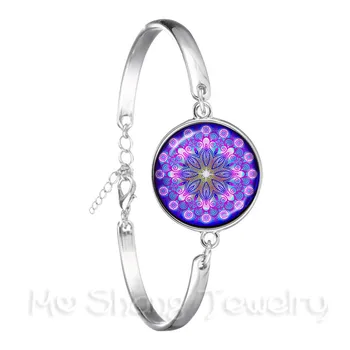 Classic Indian Henna Yoga Bracelet Om Symbol Buddhism Zen Colorful Mandala Flower Silver Plated Chain Bangle For Women
Classic Indian Henna Yoga Bracelet Om Symbol Buddhism Zen Colorful Mandala Flower Silver Plated Chain Bangle For Women