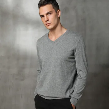2020 new male V-neck sweater, short pullover, plus size bottoming sweater, regular sweater women
2020 new male V-neck sweater, short pullover, plus size bottoming sweater, regular sweater women
