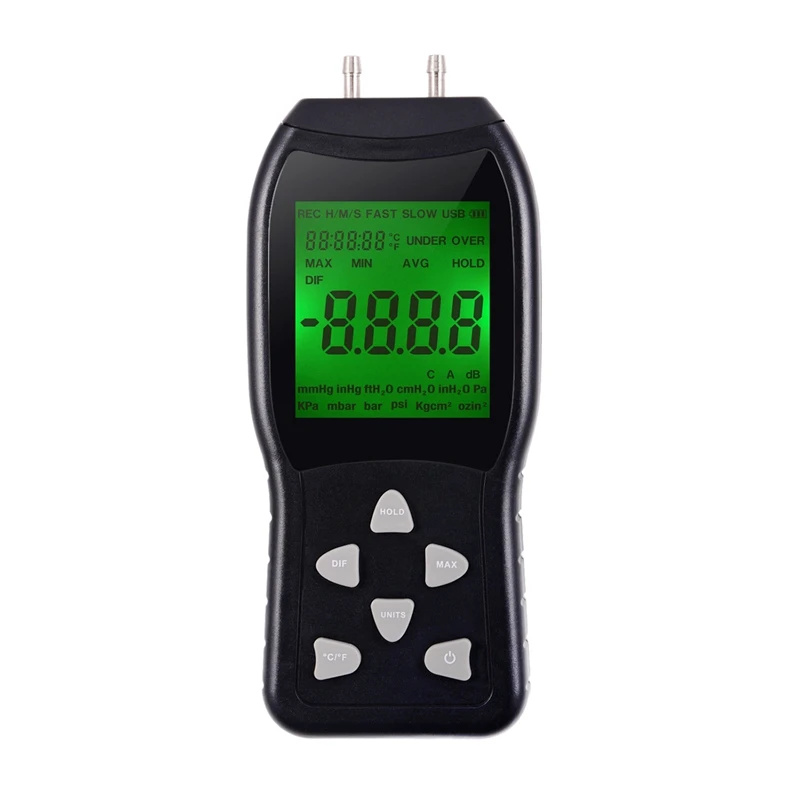 High-Precision Digital Manometer Air Pressure Gauge Meter Barometers Differential Pressure Tester Detector Battery Not Included
High-Precision Digital Manometer Air Pressure Gauge Meter Barometers Differential Pressure Tester Detector Battery Not Included