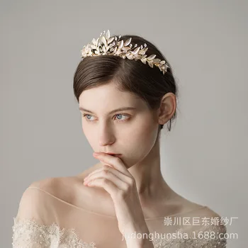 Le Liin Gold Leaf Bride Crown Rustic Pearl Tiara Wedding Hair Accessories Bridal Headpiece
Le Liin Gold Leaf Bride Crown Rustic Pearl Tiara Wedding Hair Accessories Bridal Headpiece