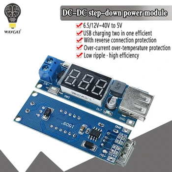 DC-DC Step Down Module Two-wire Voltmeter 5 V USB Charger or Power Supply Input 4.5V-40V Output 5V/2A
DC-DC Step Down Module Two-wire Voltmeter 5 V USB Charger or Power Supply Input 4.5V-40V Output 5V/2A
