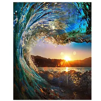 DIY Painting By Numbers Sea Wave Sunset Oil Painting HandPainted Wall Decor Painting Canvas Drawing
DIY Painting By Numbers Sea Wave Sunset Oil Painting HandPainted Wall Decor Painting Canvas Drawing