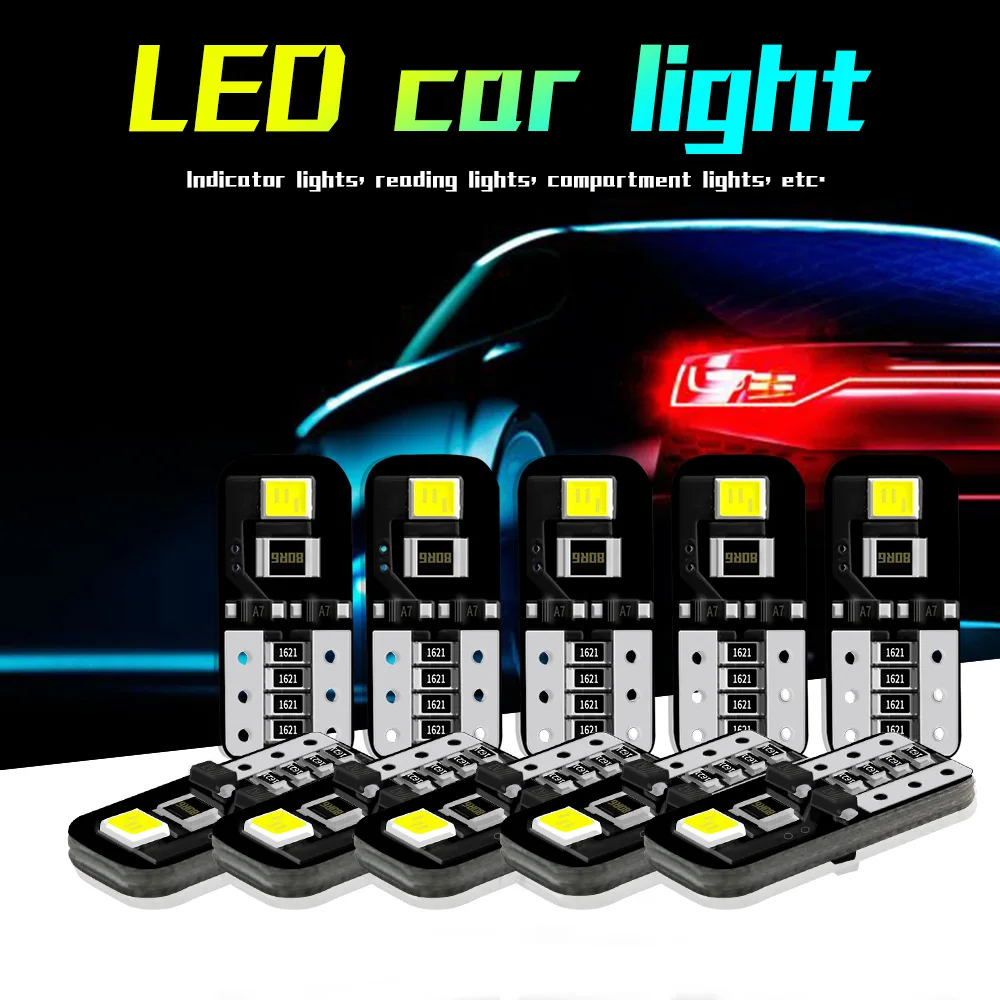 10Pcs T10 LED W5W 12V Side Marker Light Dome Lamp 194 For mk4 mk5 mk7 5 7 6 Car Interior Reading 168 Auto accessories Bulb
10Pcs T10 LED W5W 12V Side Marker Light Dome Lamp 194 For mk4 mk5 mk7 5 7 6 Car Interior Reading 168 Auto accessories Bulb